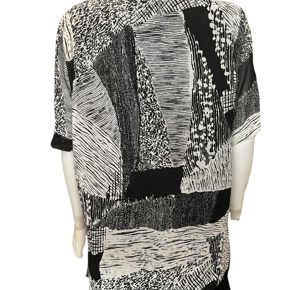 Kathy Lee 80's Vntg Poly US Patent Sheer bulk & white with Black Tank Quality - Picture 5 of 6